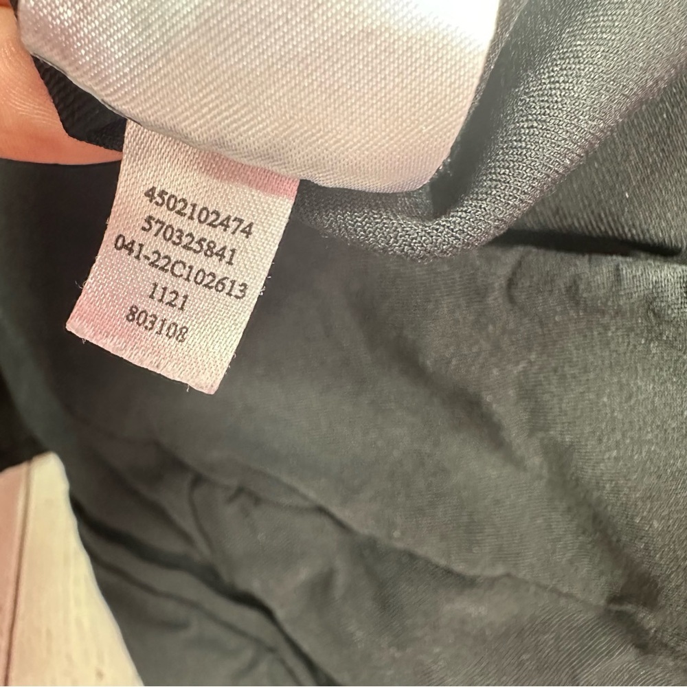 Chico's sz 1.5 womens 10 Black pants side zip stretch minimalist business cas - Picture 8 of 9